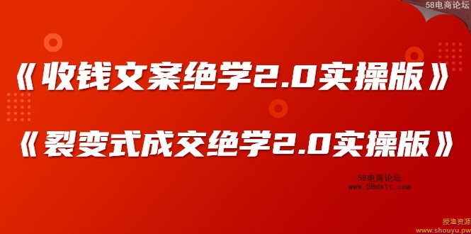 某社群内部VIP课程《收钱文案绝学2.0实操版》+《裂变式成交绝学2.0实操版》